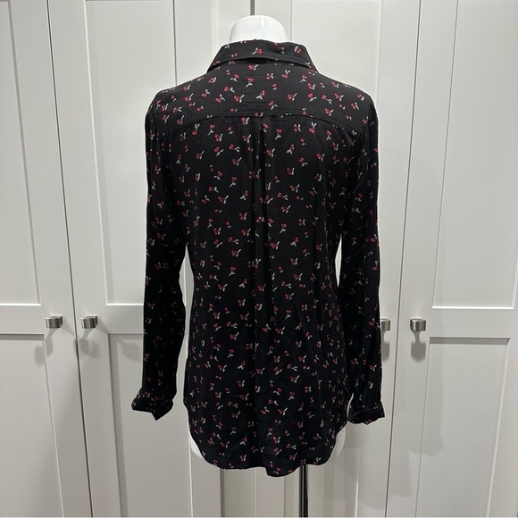 Rails Rocsi Cherry Print Button Down Shirt Size Small - Picture 5 of 6